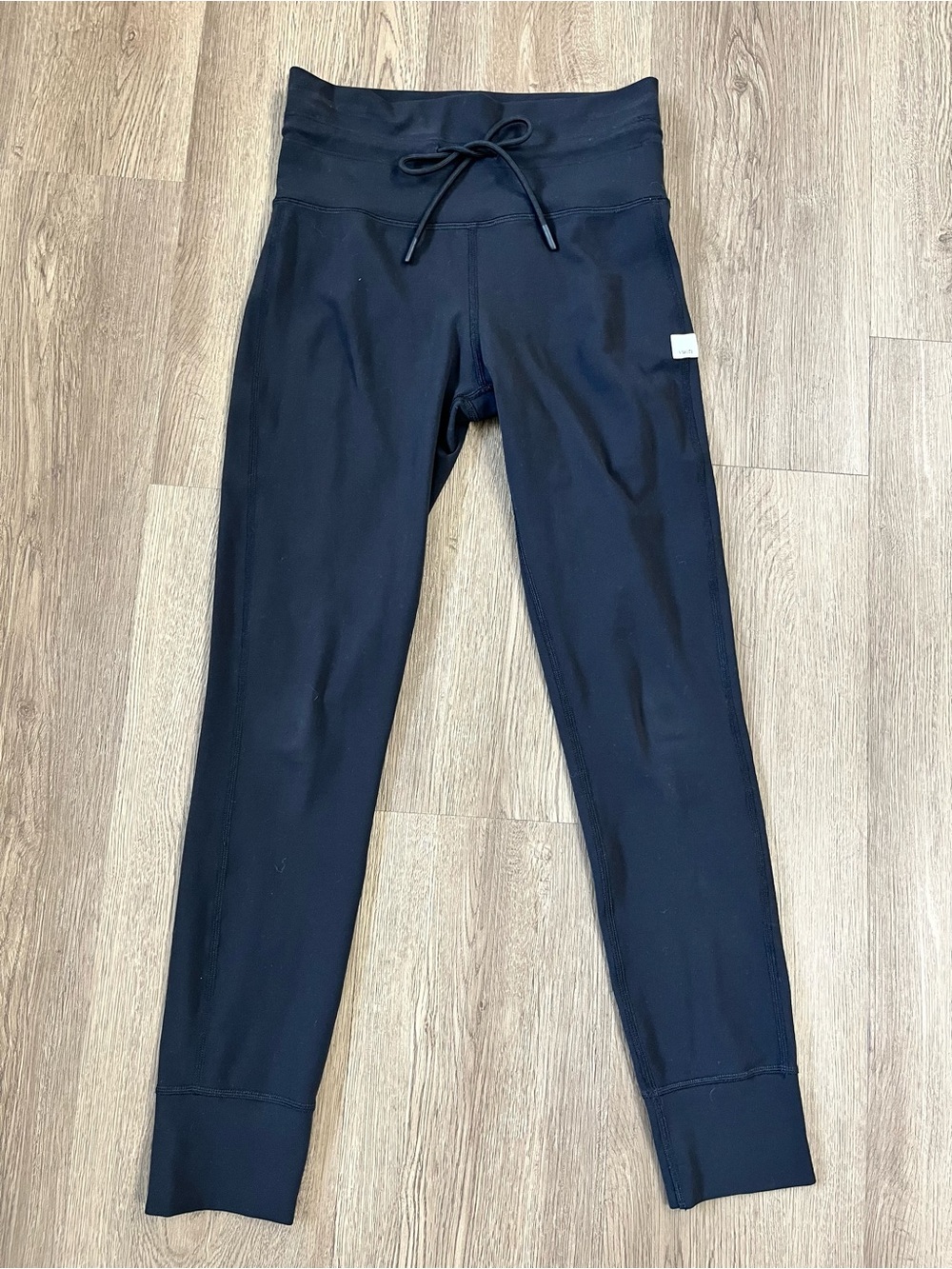 Viori Black Leggings with Drawstring Waist